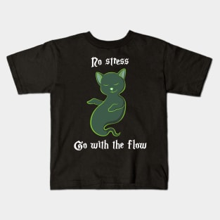 Go with the flow - white Kids T-Shirt